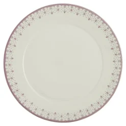 Bajo-plato colección Flor de Lis Rosa