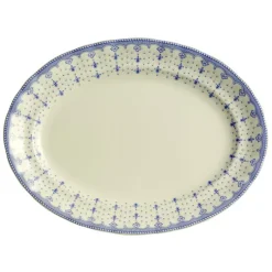 Fuente colección Flor de Lis Azul tamaño grande