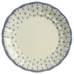 Fuente redonda colección Flor de Lis Azul