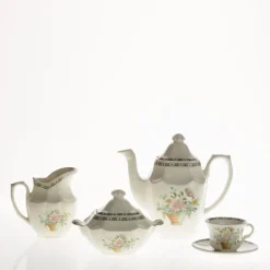 Juego de café de 27 piezas colección Canasto Floral