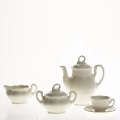 Juego de café de 27 piezas colección Aurora Blanca