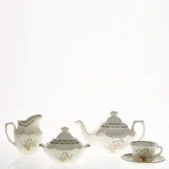 Juego de té de 15 piezas colección Canasto Floral