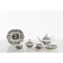 Juego de té de 40 piezas colección Negro Vistas