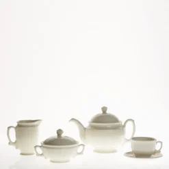 Juego de té de 27 piezas colección Imperio Blanca