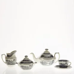 Juego de té de 15 piezas colección Negro Vistas