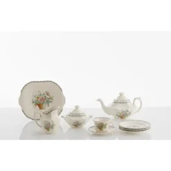 Juego de té de 40 piezas colección Canasto Floral