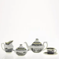 Juego de té de 27 piezas colección Negro Vistas Yellow by Aaron Stewart