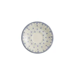 Platillo de café colección Flor de Lis Azul