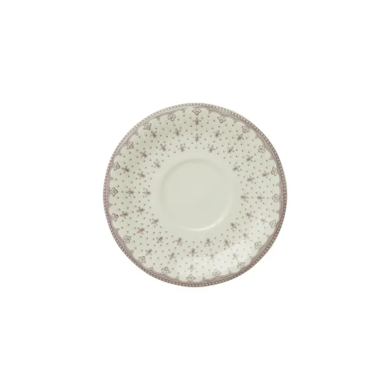 Platillo de té colección Flor de Lis Rosa