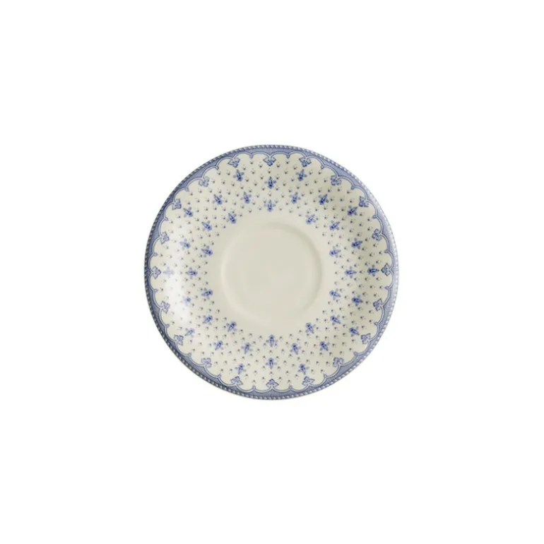 Platillo de té colección Flor de Lis Azul