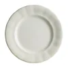 Plato llano 28 cm colección Aurora Blanca