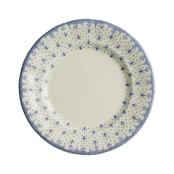 Plato llano colección Flor de Lis Azul