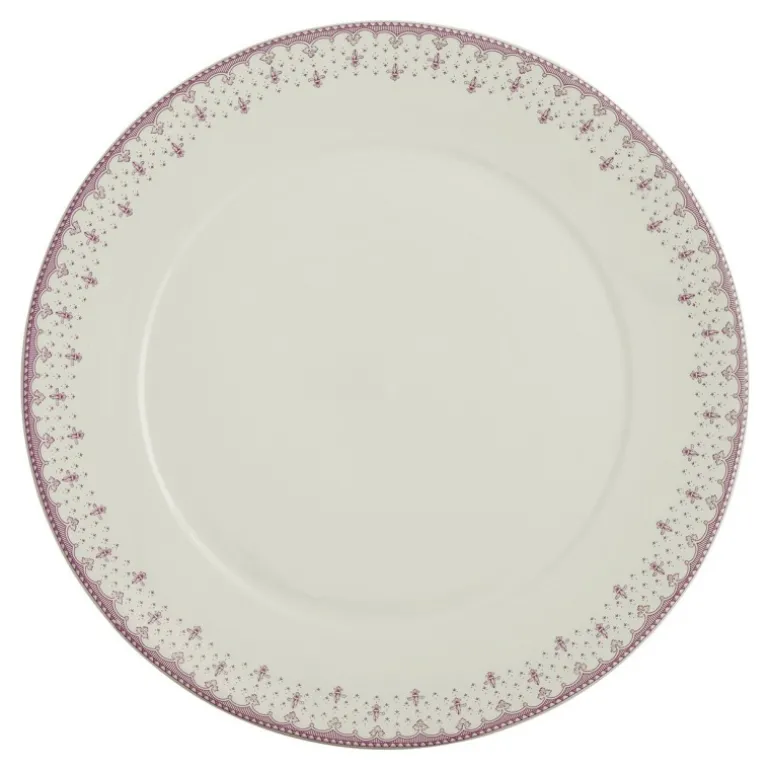 Set de 4 bajo-platos colección Flor de Lis Rosa