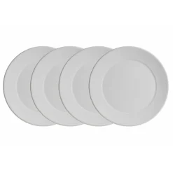 Set de 4 bajo-platos colección Ochavada Blanca