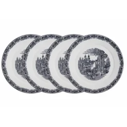 Set de 4 bajo-platos colección Negro Vistas