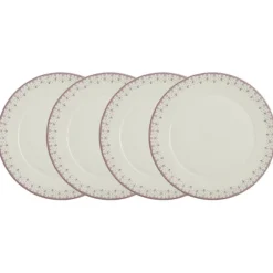 Set de 4 bajo-platos colección Flor de Lis Rosa
