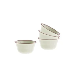 Set de 6 boles clásicos colección Basic Line Red tamaño pequeño