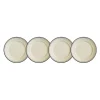 Set de 4 platos de pan colección Basic Line Blue