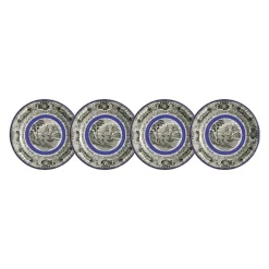 Set de 4 platos de pan colección Negro Vistas Blue by Aaron Stewart