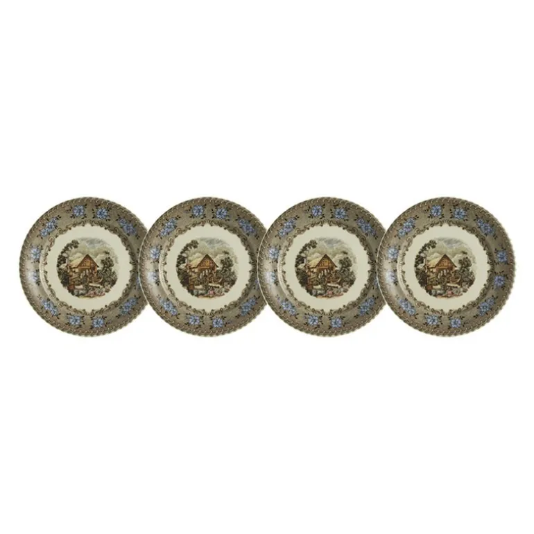 Set de 4 platos de pan colección Viejo Molino