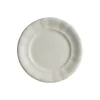 Set de 4 platos de postre colección Aurora Blanca