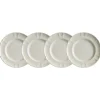 Set de 4 platos de postre colección Imperio Blanca