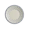 Set de 4 platos de postre colección Flor de Lis Azul