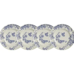 Set de 4 platos de postre colección Primavera