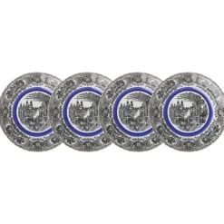 Set de 4 platos de postre colección Negro Vistas  Blue by Aaron Stewart