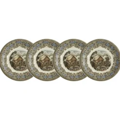 Set de 4 platos de postre colección Viejo Molino