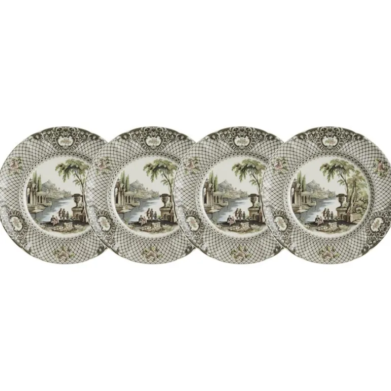 Set de 4 platos de postre colección Atenea
