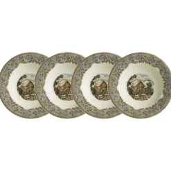 Set de 4 platos hondos colección Viejo Molino