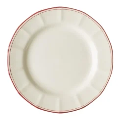 Set de 4 platos llanos 28 cm colección Basic Line Red