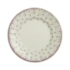 Set de 4 platos llanos colección Flor de Lis Rosa