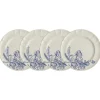 Set de 4 platos llanos colección Primavera
