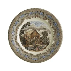 Set de 4 platos llanos colección Viejo Molino
