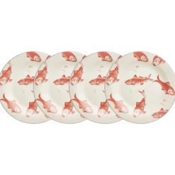 Set de 4 platos llanos colección Peces