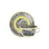 Set de 6 tazas de consomé con platillos colección Negro Vistas Yellow by Aaron Stewart