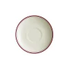 Set de 6 tazas de consomé con platillos colección Basic Line Red