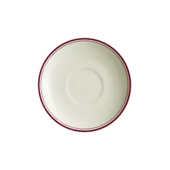 Set de 6 tazas de consomé con platillos colección Basic Line Red