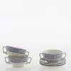 Set de 12 tazas de consomé con platillos colección 150 Aniversario