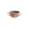 Set de 6 tazas de consomé con platillos colección 202 Rosa