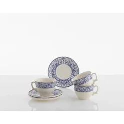 Set de 4 tazas de desayuno con platillos colección 150 Aniversario