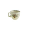 Set de 12 tazas de desayuno con platillos colección Canasto Floral
