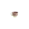 Set de 12 tazas de desayuno con platillos colección 202 Rosa
