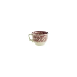 Set de 12 tazas de desayuno con platillos colección 202 Rosa