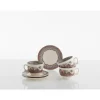 Set de 6 tazas de desayuno con platillos colección Viejo Molino