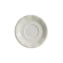 Set de 12 tazas de desayuno con platillos colección Aurora Blanca
