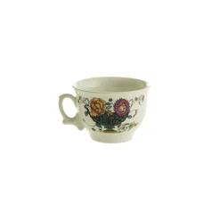 Set de 6 tazas de desayuno con platillos colección Bellavista