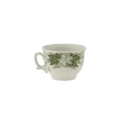 Set de 6 tazas de desayuno con platillos colección Yedra